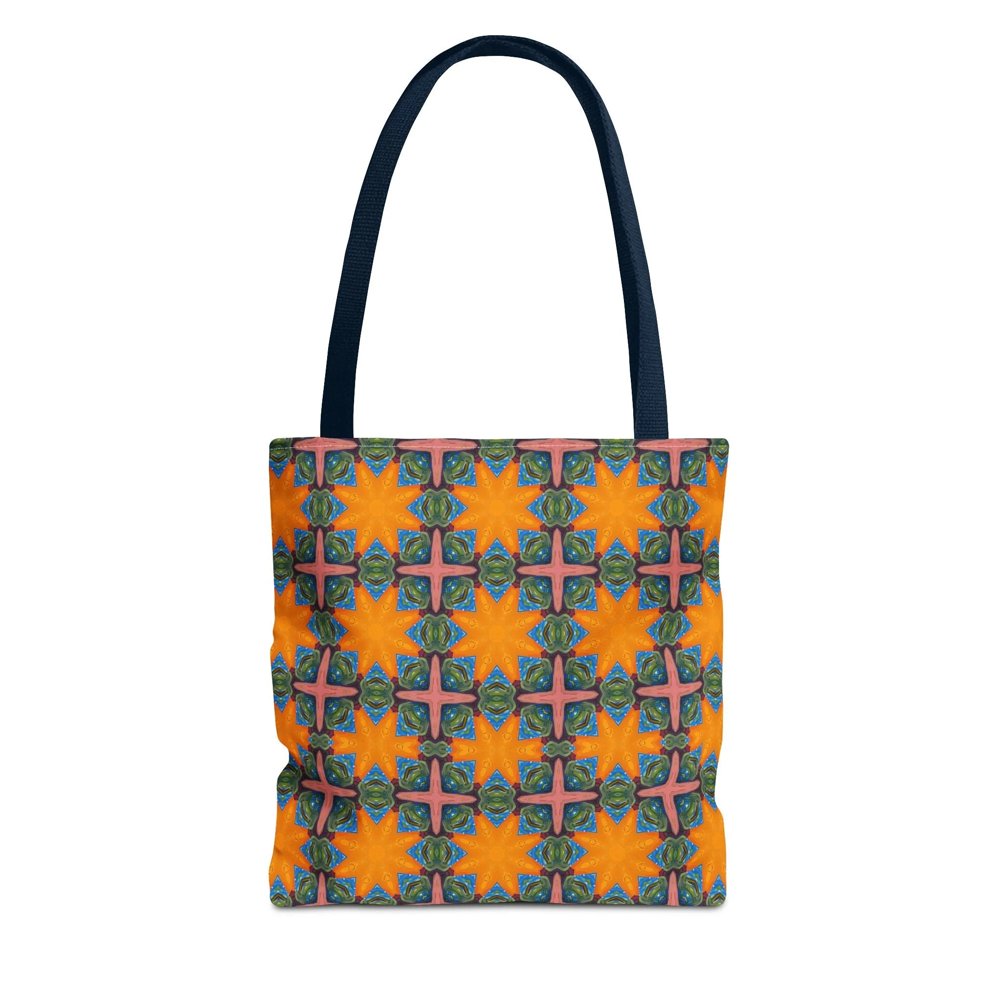 Starburst Mosaic Voyage Tote Bag - Carry Tapestry Elegance with a Starburst of Color! Available in 3 sizes.