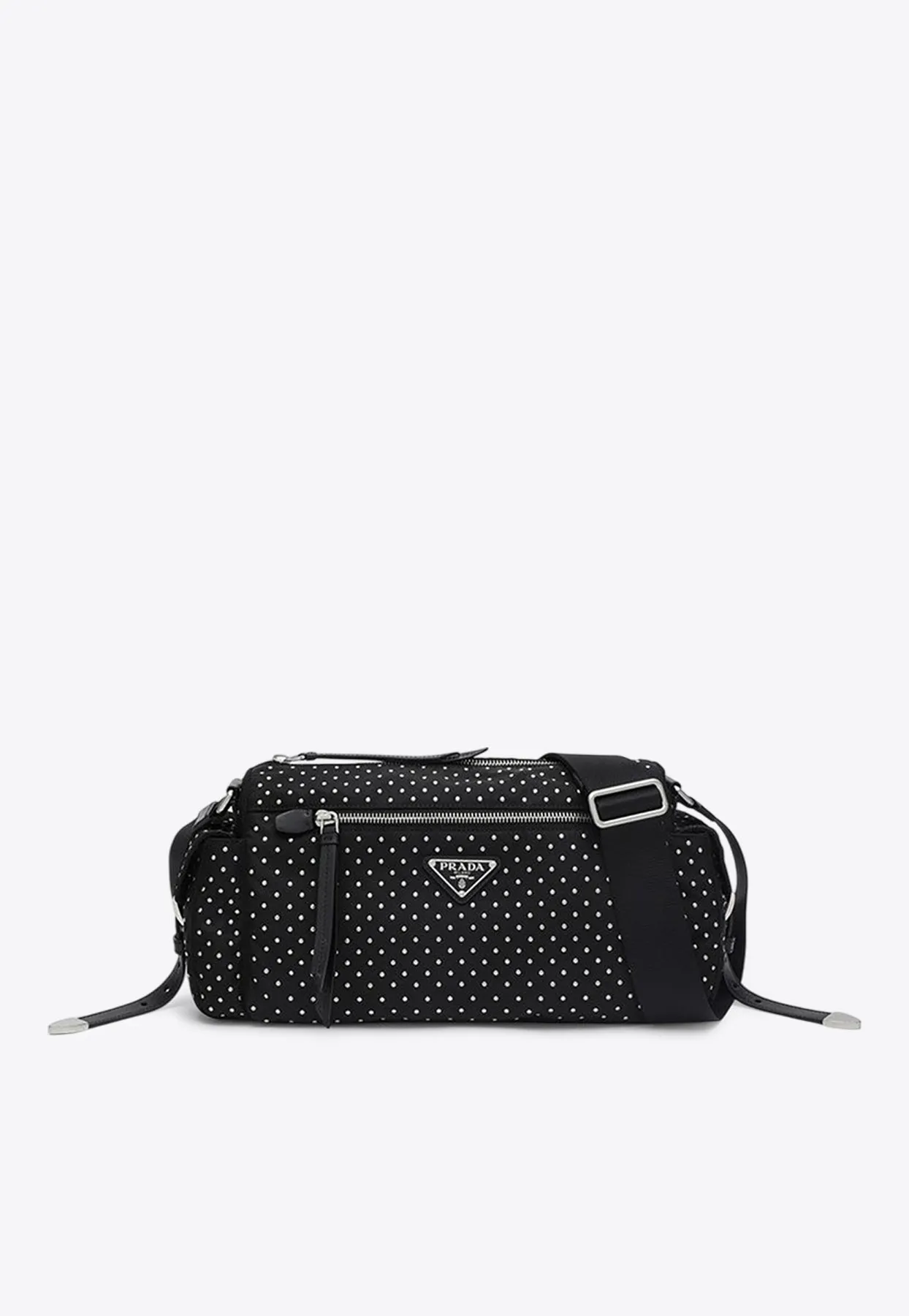 Studded Re-Nylon Crossbody Bag