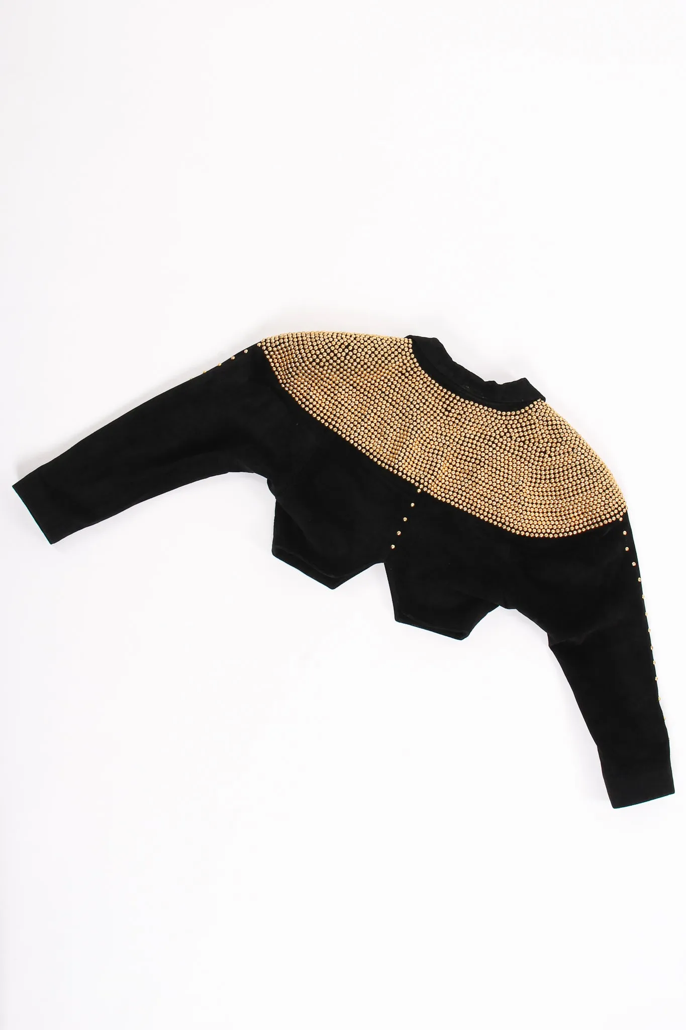 Studded Suede Crop Jacket