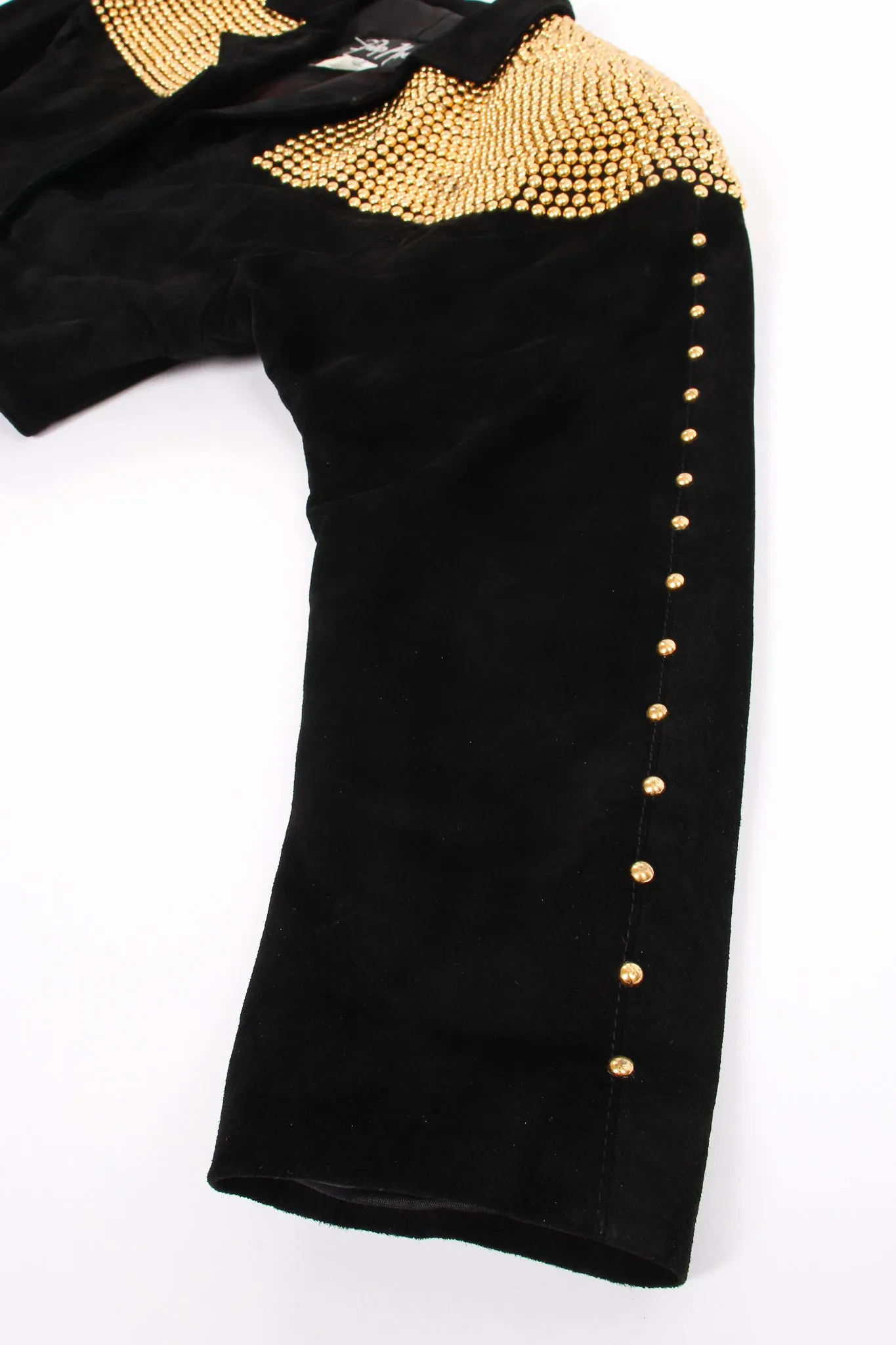 Studded Suede Crop Jacket