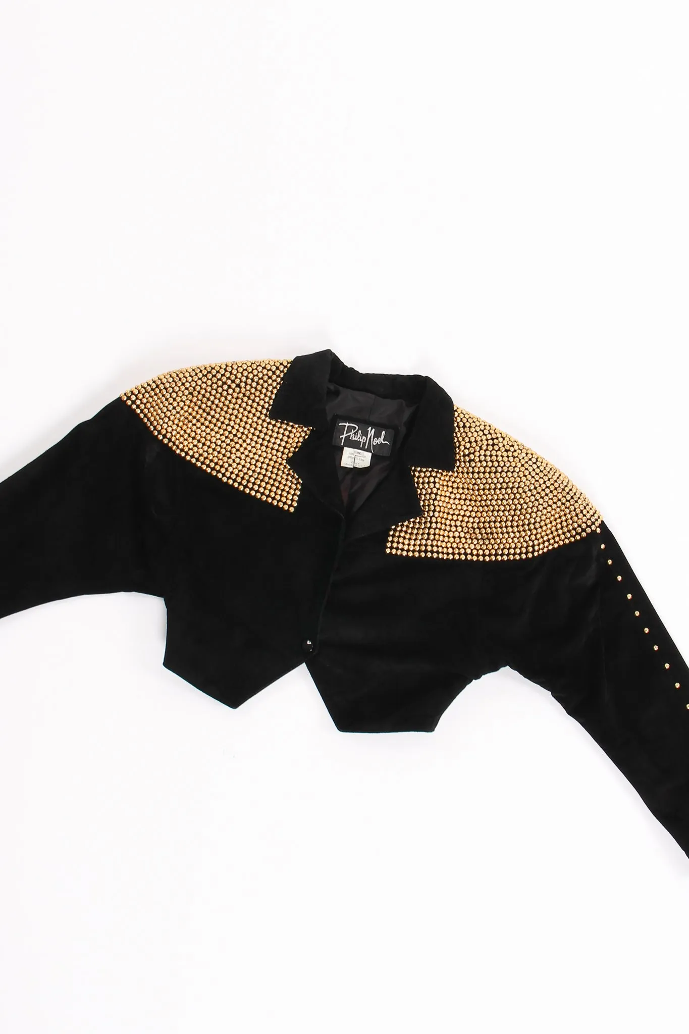 Studded Suede Crop Jacket