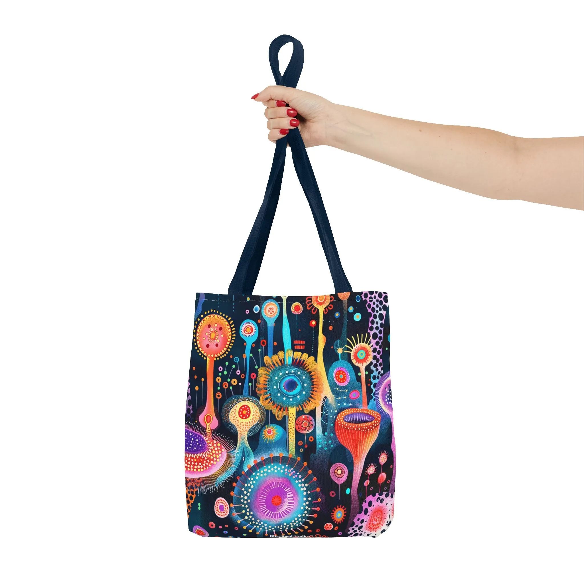 Surreal Seascape Forest Tote Bag - Step into a Surreal Sci-Fi Seascape with Every Carry! Available in 3 sizes.