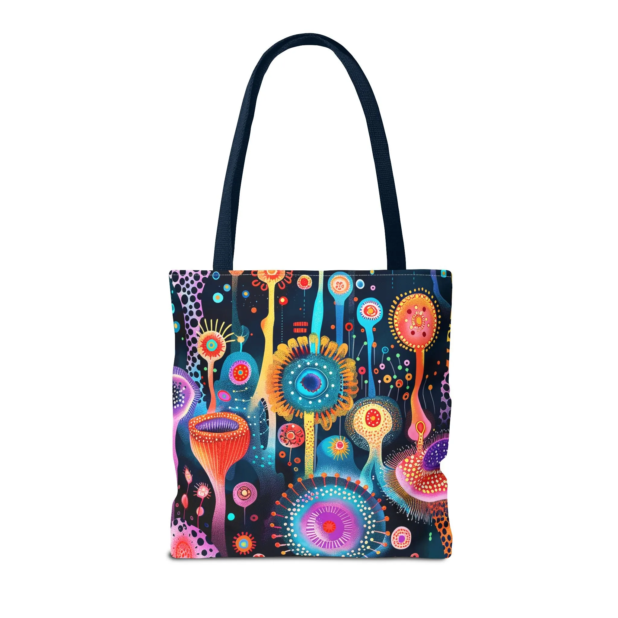 Surreal Seascape Forest Tote Bag - Step into a Surreal Sci-Fi Seascape with Every Carry! Available in 3 sizes.