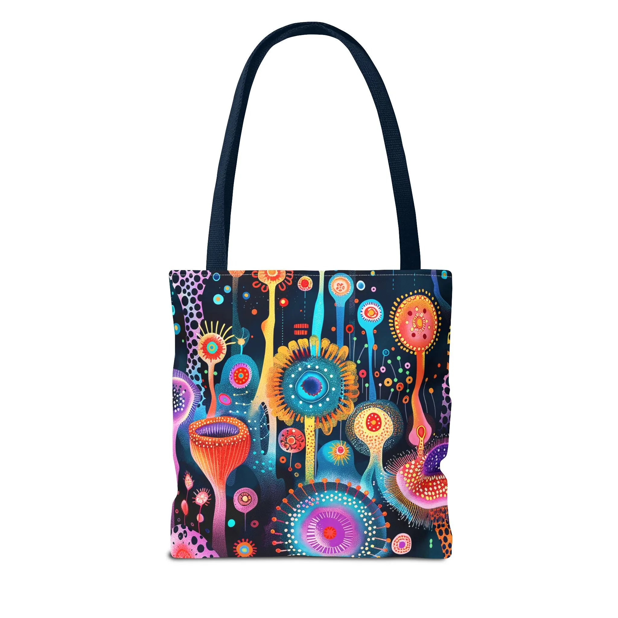Surreal Seascape Forest Tote Bag - Step into a Surreal Sci-Fi Seascape with Every Carry! Available in 3 sizes.