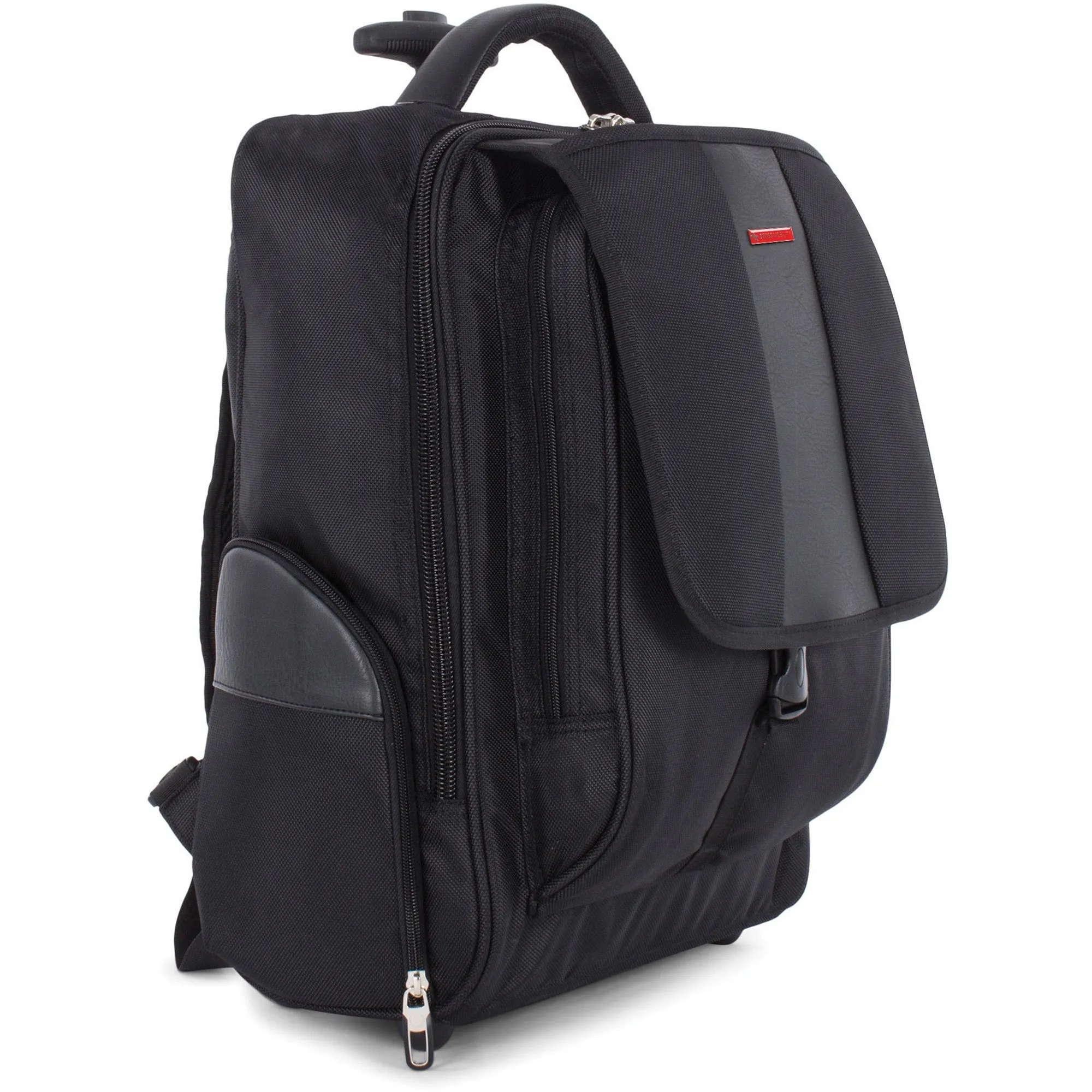 Swiss Mobility Carrying Case (Rolling Backpack) for 15.6" Notebook - Black