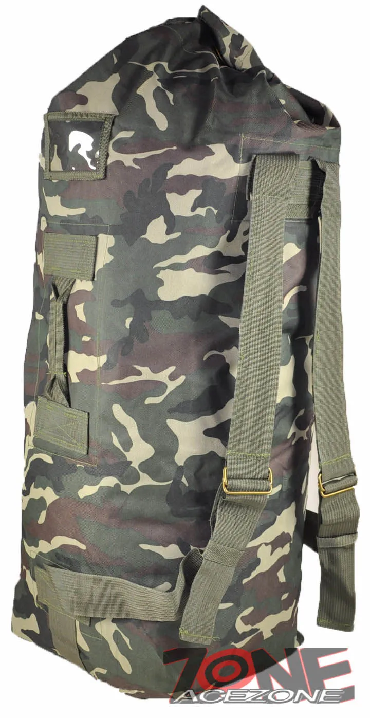 TACTICAL MILITARY DUFFLE BAG OUTDOOR HUNTING TRAVEL 42" TRACK USA TA042C CAMO