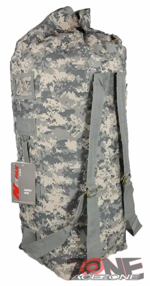 TACTICAL MILITARY DUFFLE BAG OUTDOOR TRAVEL 36" NEXPAK USA MDP136 ACU CAMO