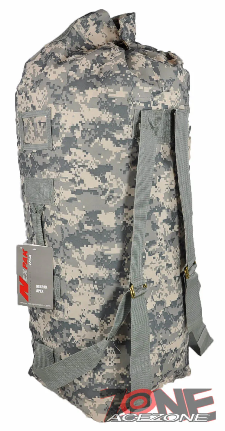 TACTICAL MILITARY DUFFLE BAG OUTDOOR TRAVEL 42" NEXPAK USA MDP142 ACU CAMO
