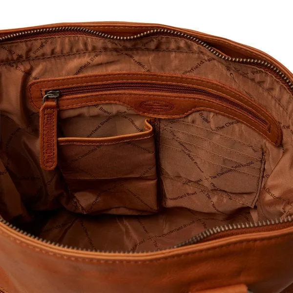 The Chesterfield Leather Shopper Cognac Rome