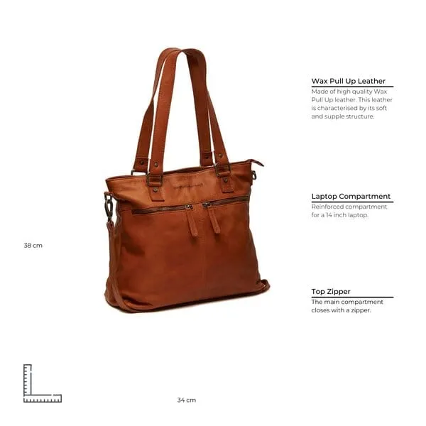 The Chesterfield Leather Shopper Cognac Rome