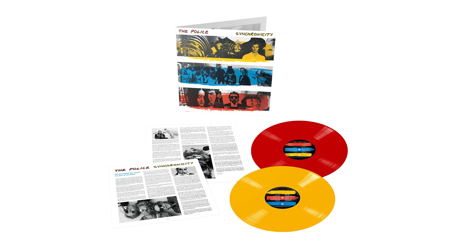 The Police : Synchronicity (Red & Yellow Vinyl) (Exclusive to The Record Hub.com)