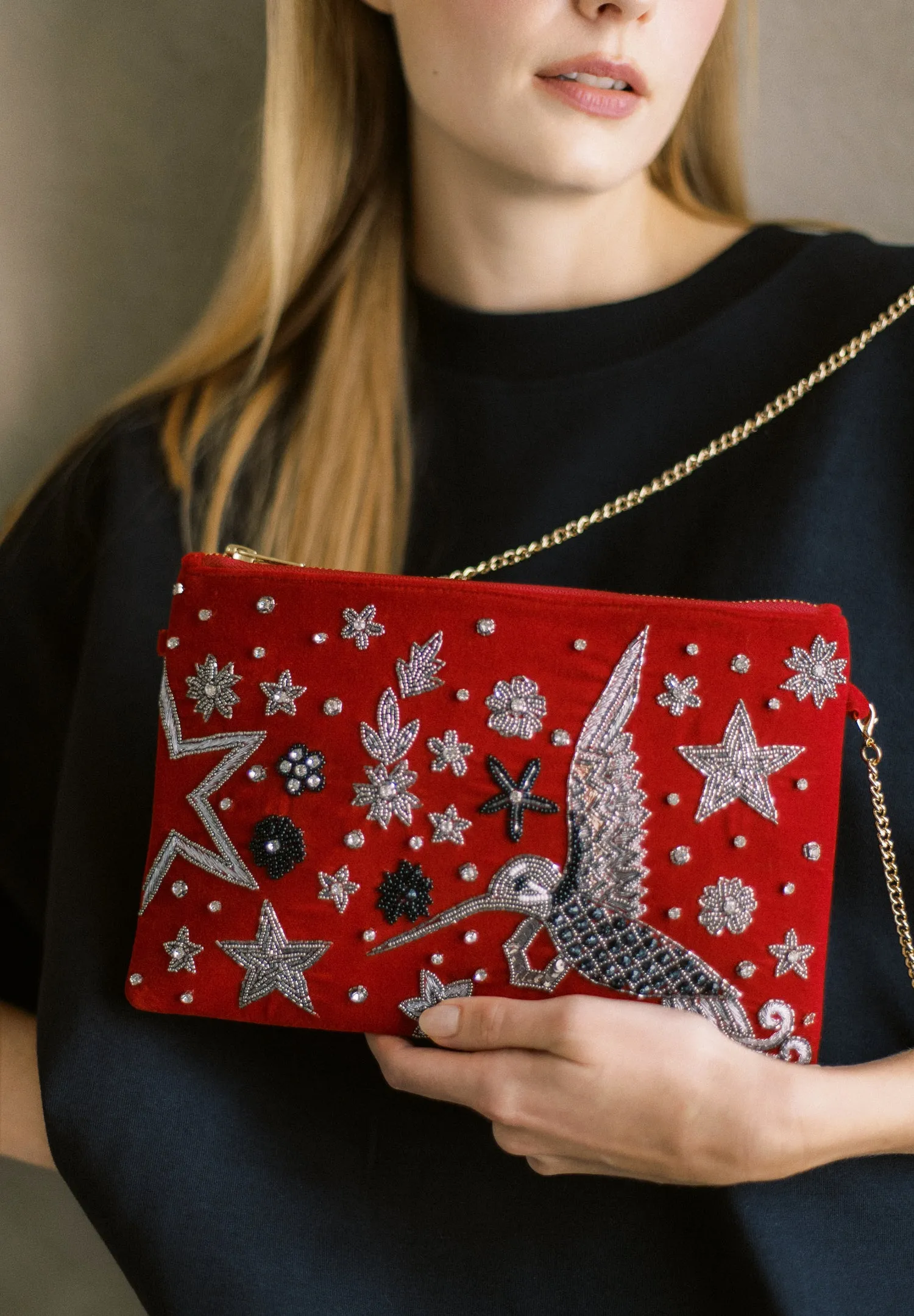 This side of Paradise Velvet Purse (Preorder)