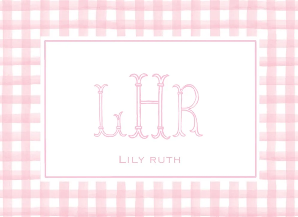 Three Letter Monogram Luggage Tag