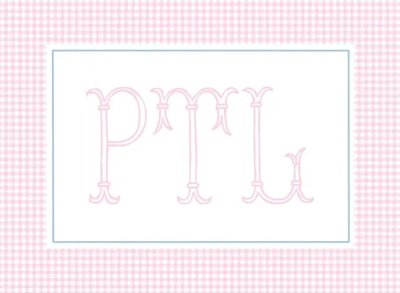 Three Letter Monogram Luggage Tag
