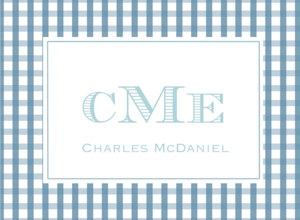Three Letter Monogram Luggage Tag