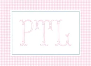 Three Letter Monogram Luggage Tag