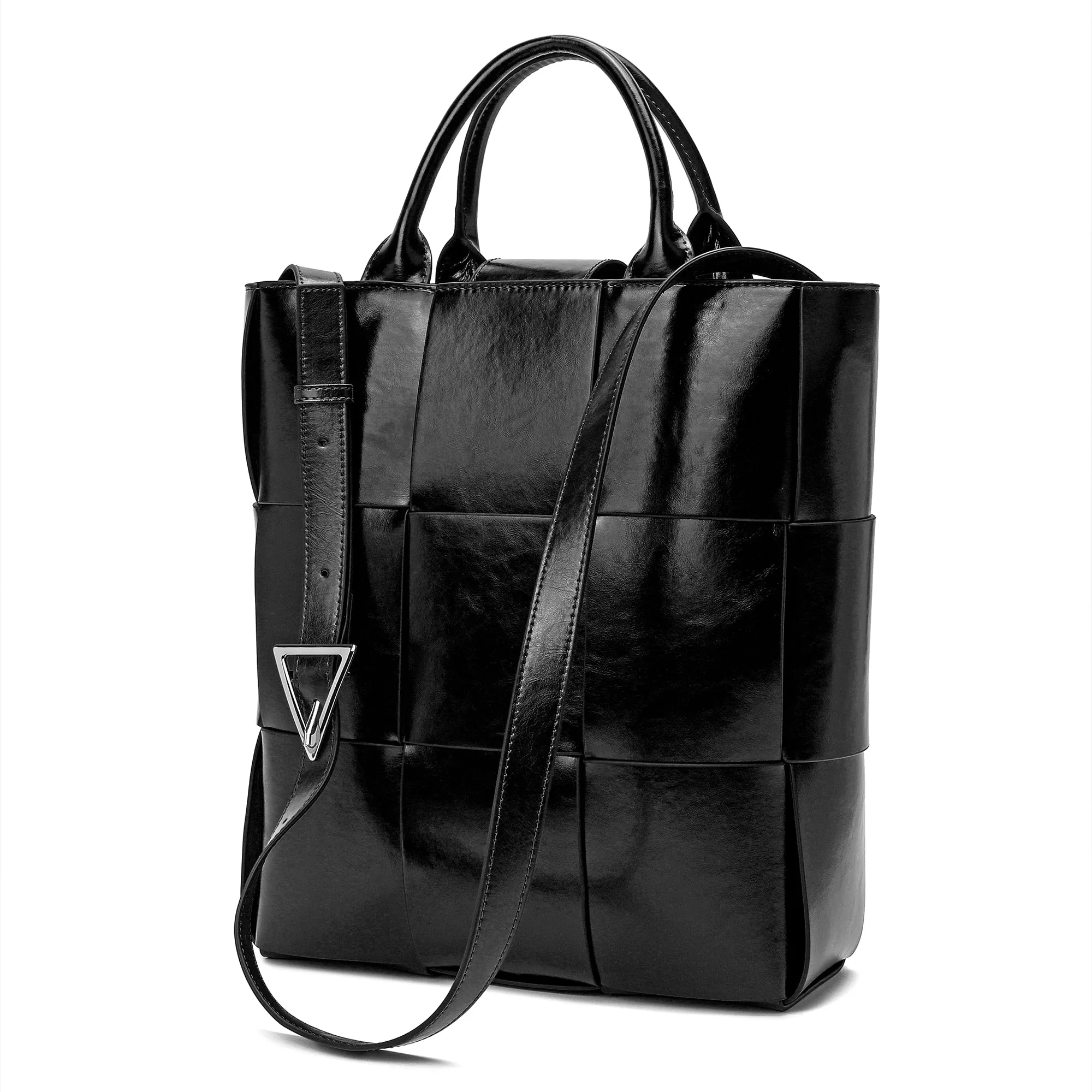 Tiffany & Fred  Woven Leather Top-handle Tote bag