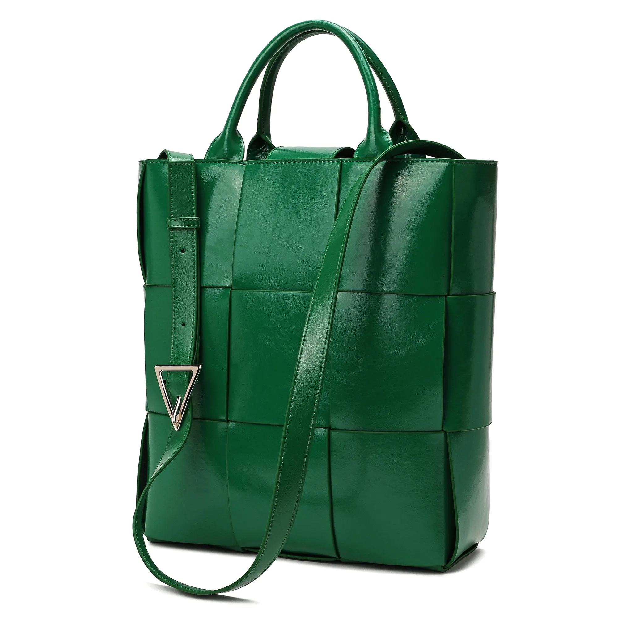 Tiffany & Fred  Woven Leather Top-handle Tote bag