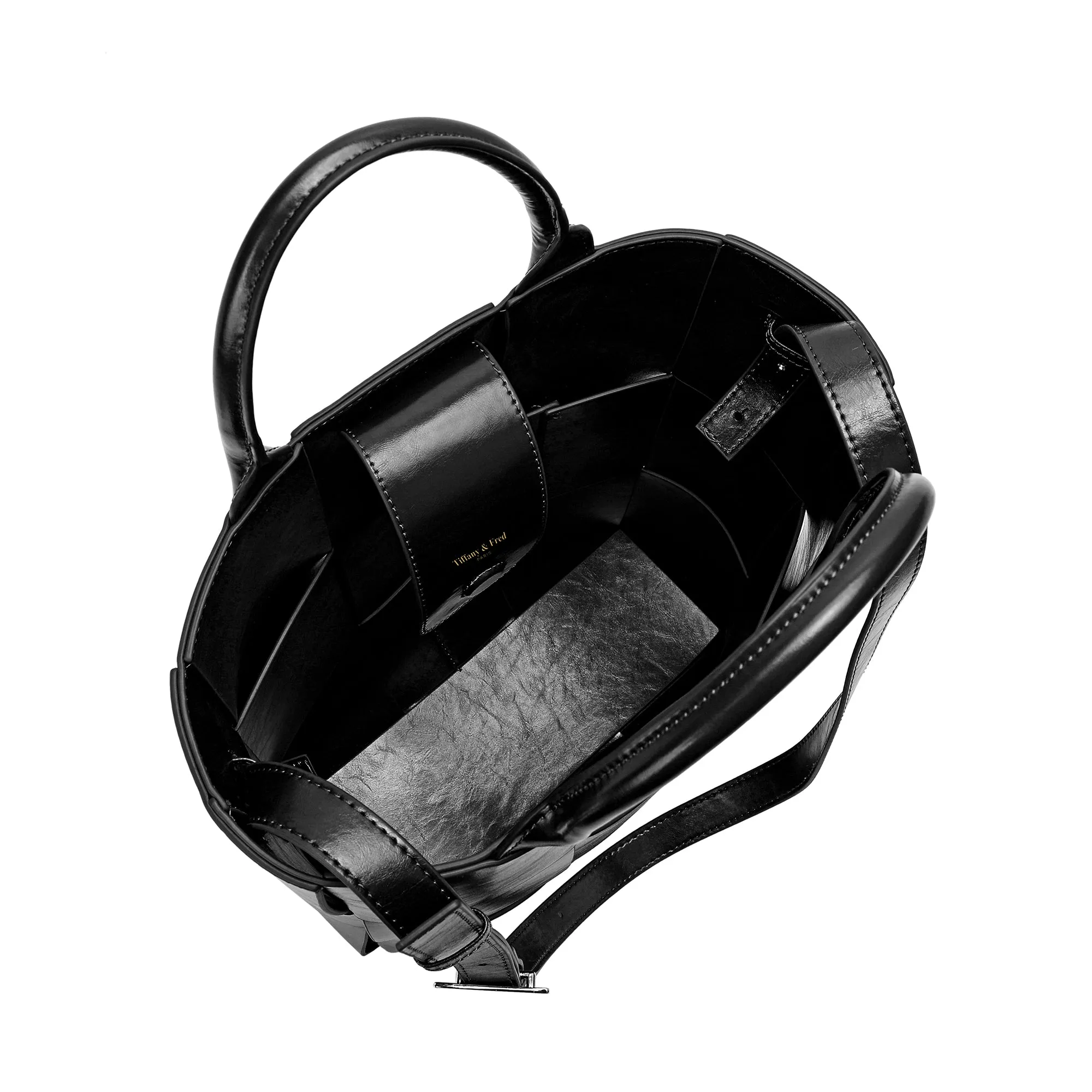 Tiffany & Fred  Woven Leather Top-handle Tote bag