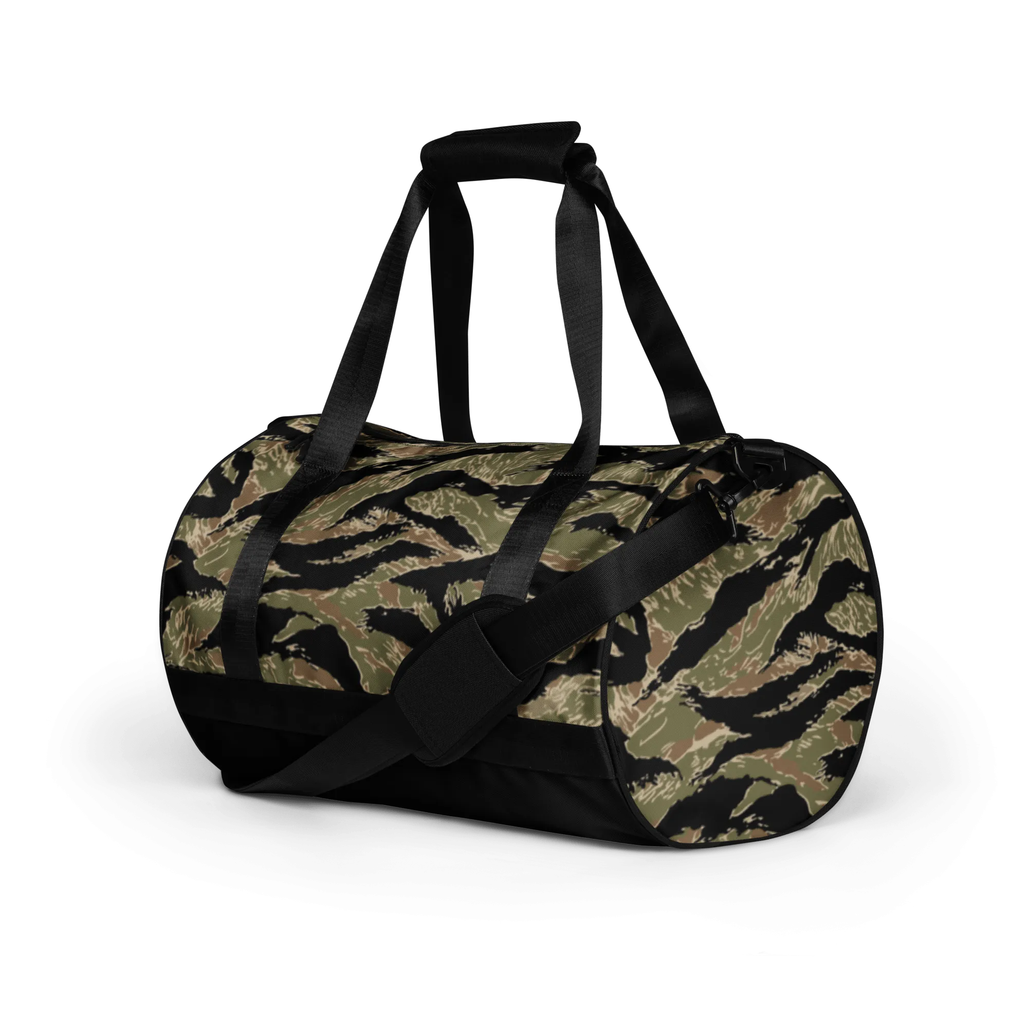Tiger stripe duffel bag