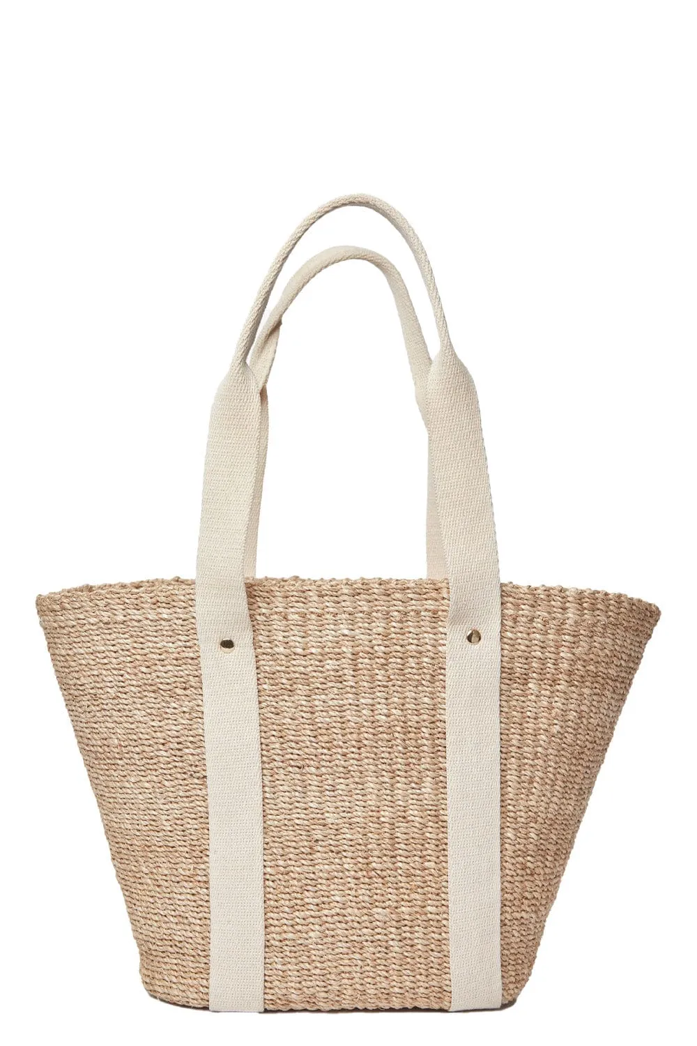 Toci Ivory Natural Straw Tote