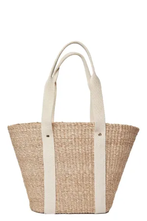 Toci Ivory Natural Straw Tote