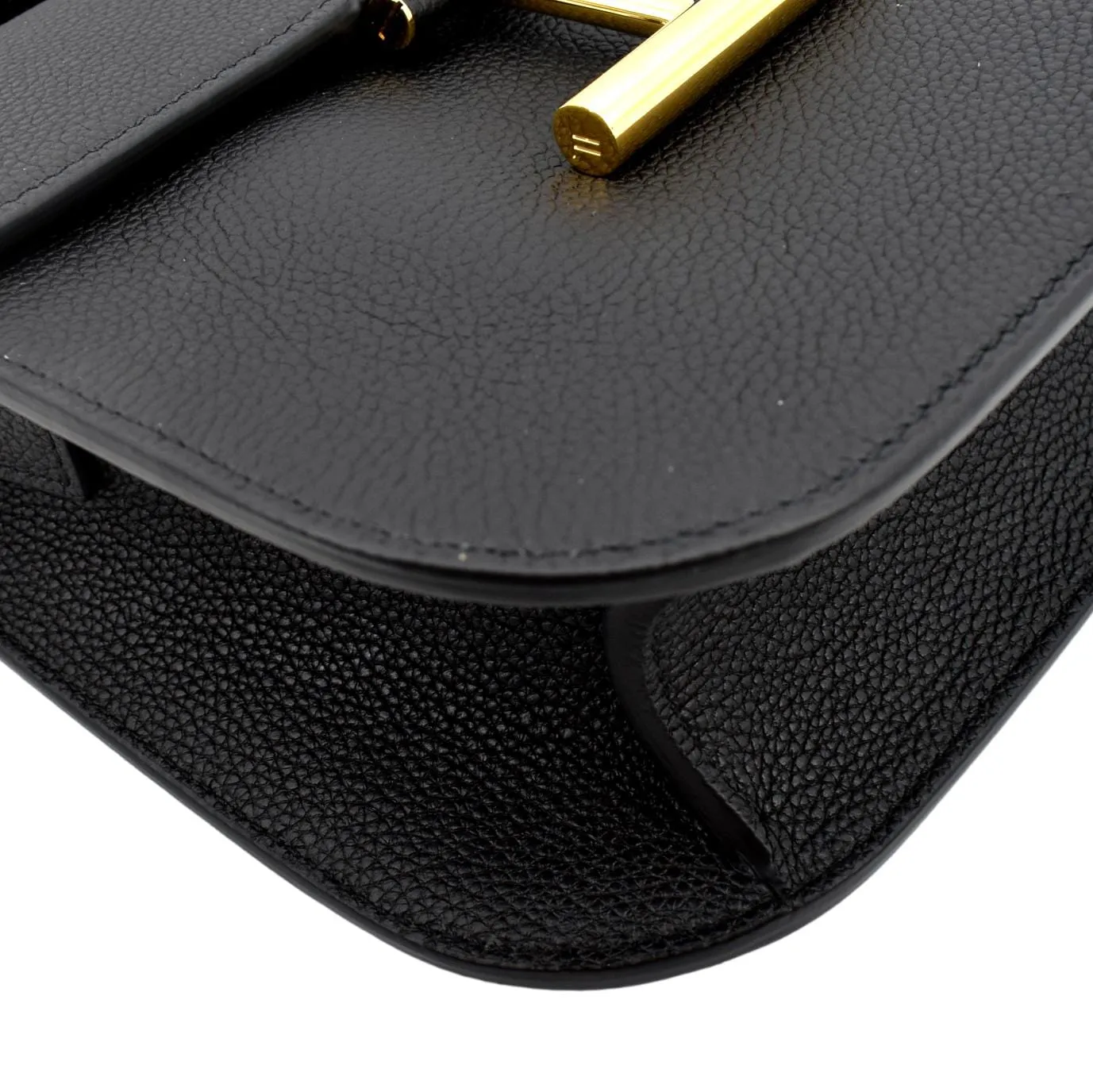 TOM FORD Tara T-Clasp Mini Leather Shoulder Bag Black