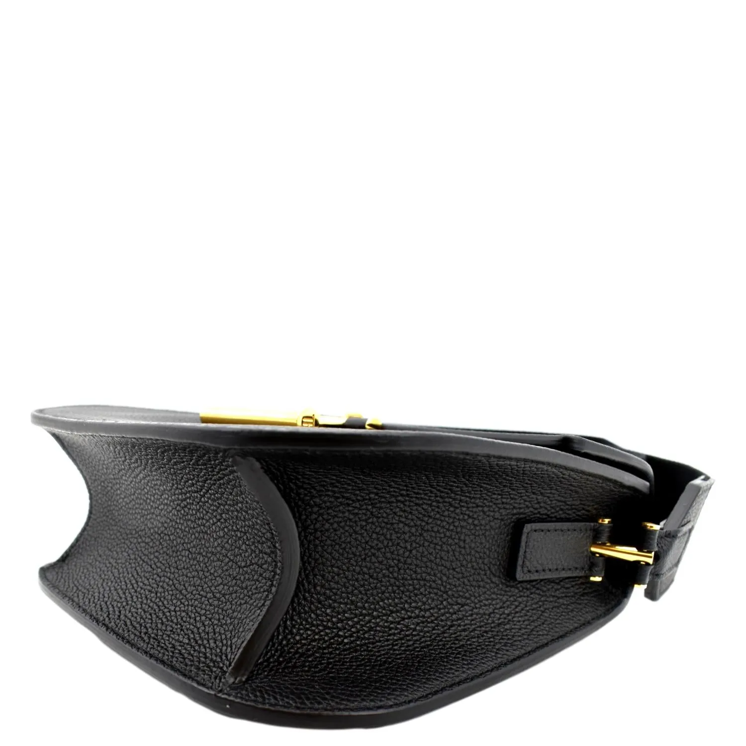 TOM FORD Tara T-Clasp Mini Leather Shoulder Bag Black