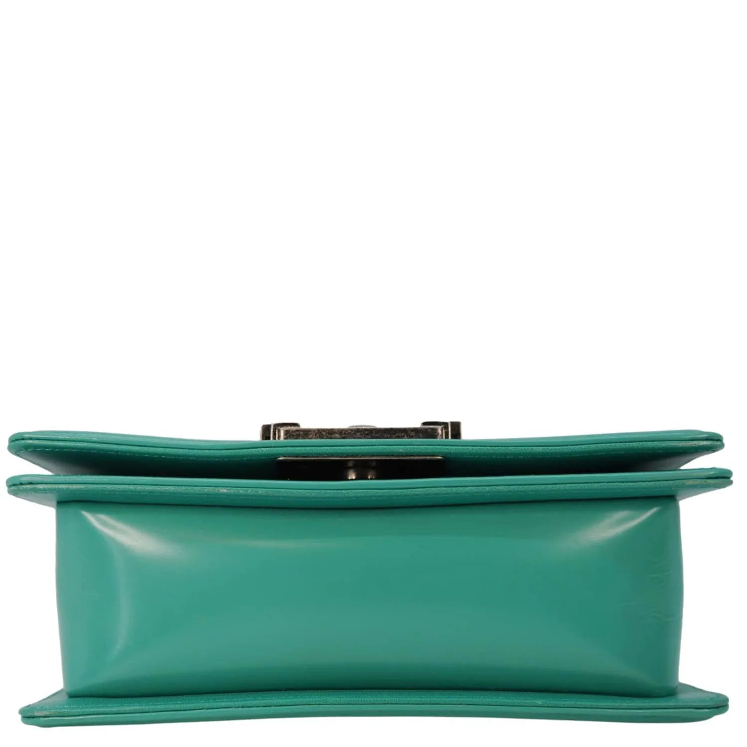Top Quality Chanel Boy Small Patent Leather Shoulder Bag Green