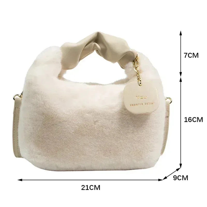 Tote Crossbody Bag Velour