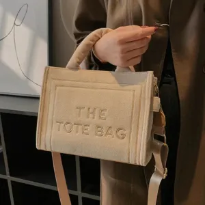 Tote Crossbody Bag Velour