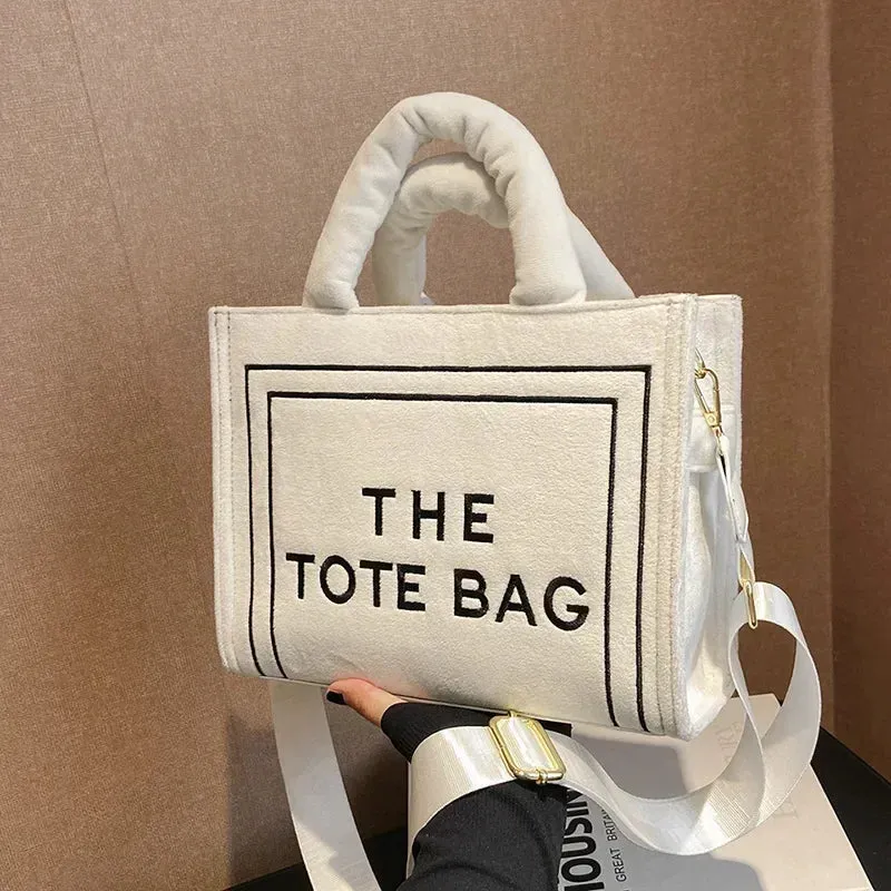 Tote Crossbody Bag Velour