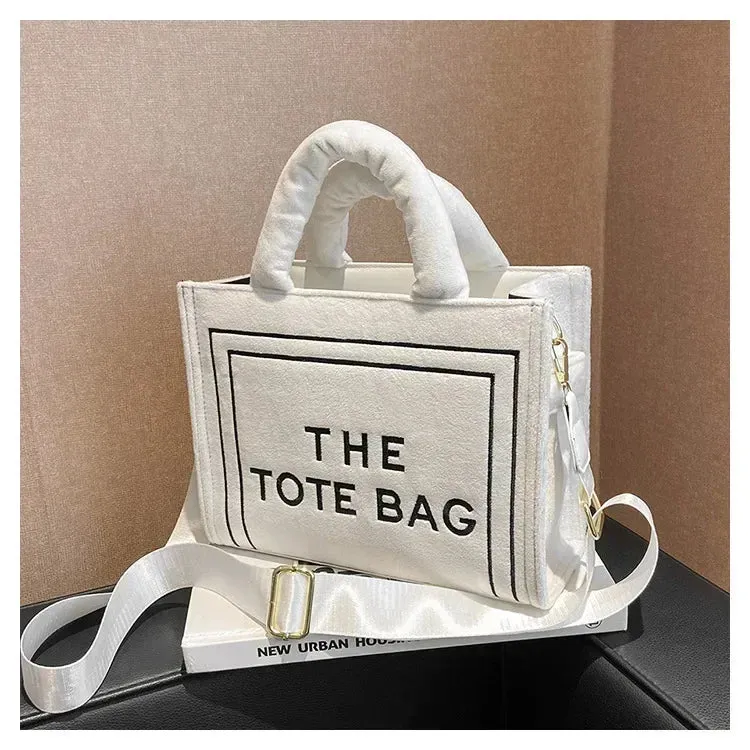 Tote Crossbody Bag Velour