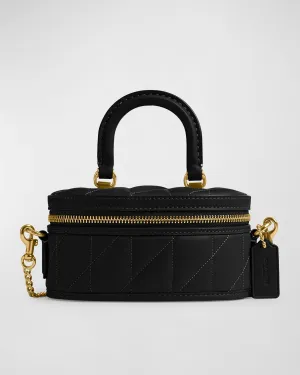 Trail Quilted Pillow Leather Crossbody Bag
