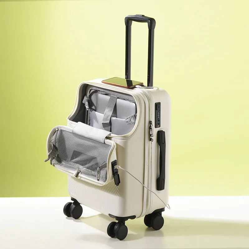 Travel Suitcase Carry on Luggage with Wheels Cabin Rolling Luggage trolley luggage bag Men&#39;s business lightweight luggage