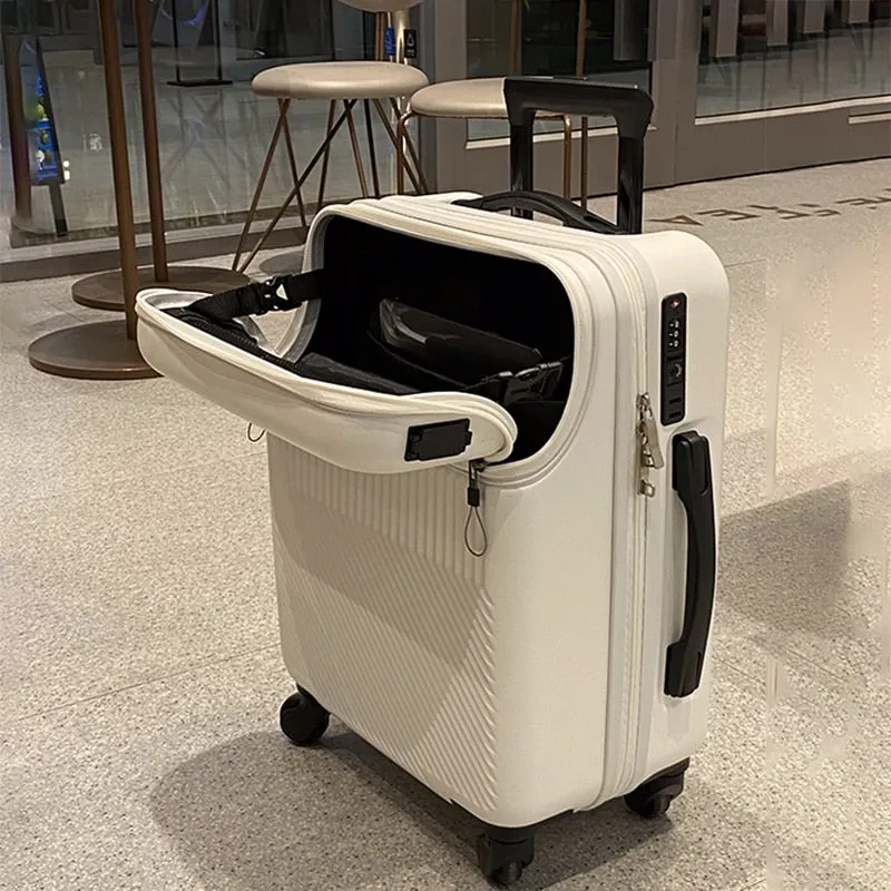 Travel Suitcase Carry on Luggage with Wheels Cabin Rolling Luggage trolley luggage bag Men&#39;s business lightweight luggage