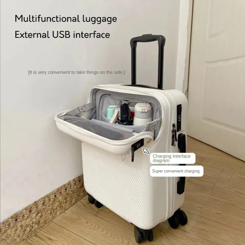 Travel Suitcase Carry on Luggage with Wheels Cabin Rolling Luggage trolley luggage bag Men&#39;s business lightweight luggage