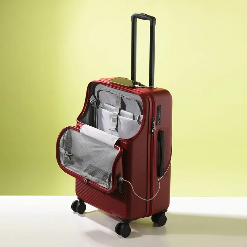 Travel Suitcase Carry on Luggage with Wheels Cabin Rolling Luggage trolley luggage bag Men&#39;s business lightweight luggage