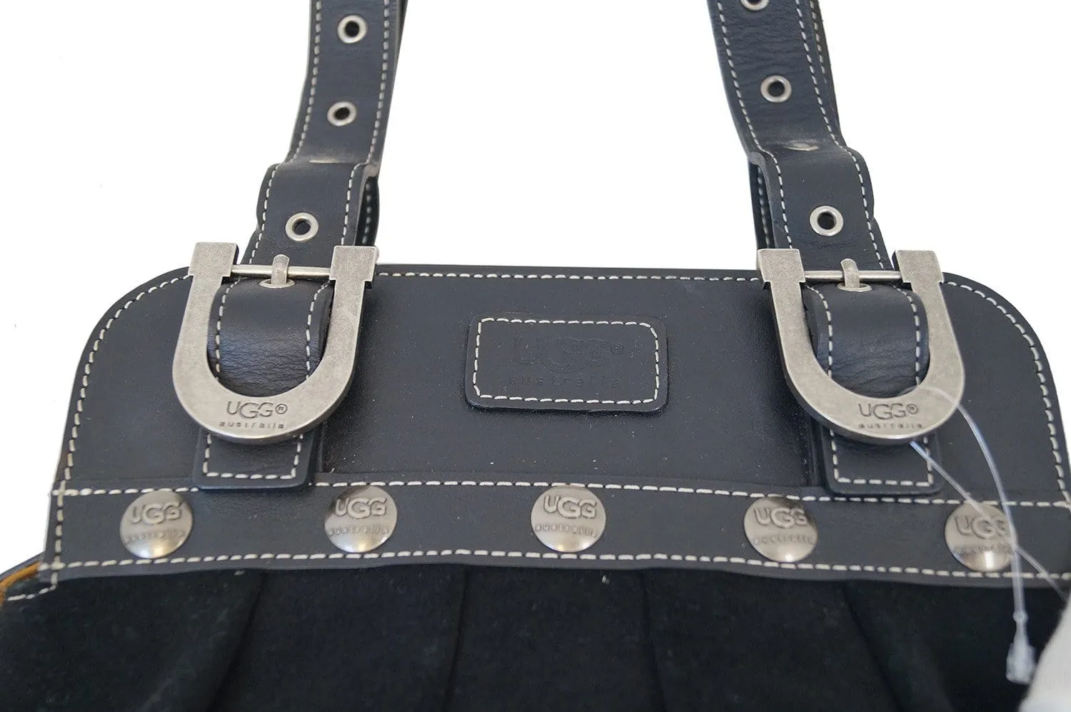 UGG Australia Black Suede Leather Shoulder Bag - Sale
