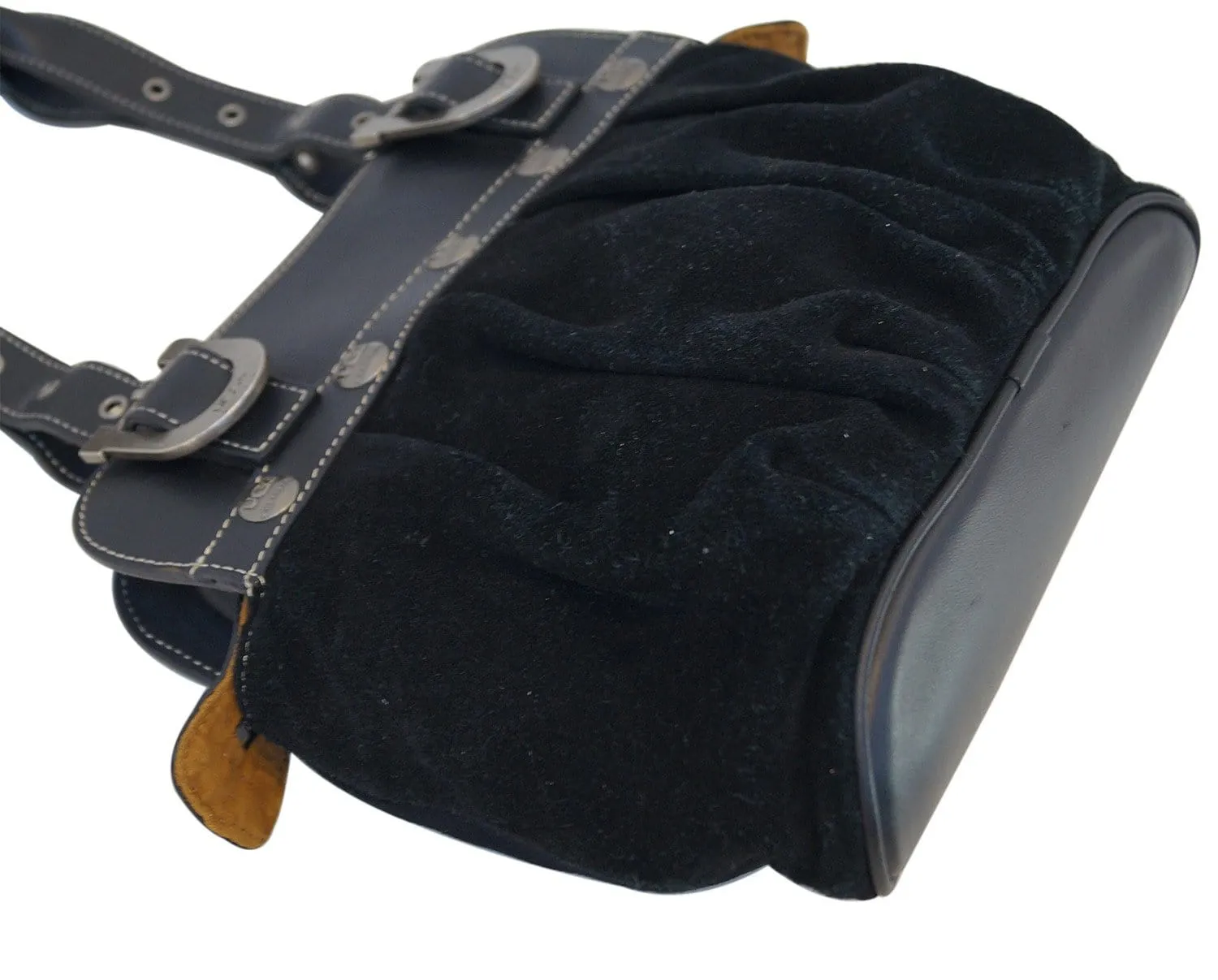 UGG Australia Black Suede Leather Shoulder Bag - Sale