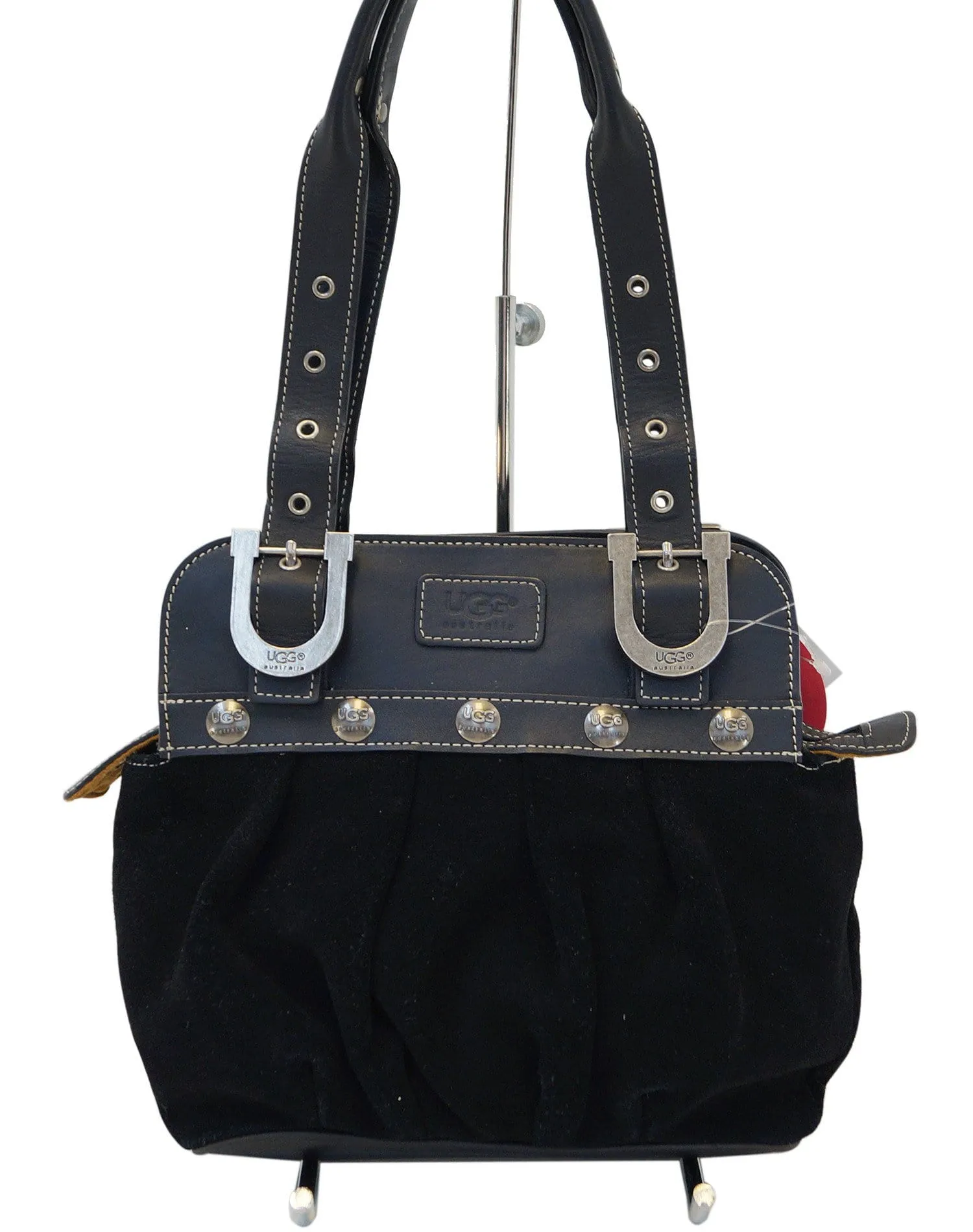 UGG Australia Black Suede Leather Shoulder Bag - Sale