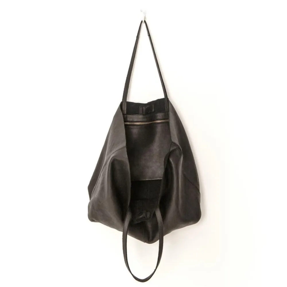 UNLINED LEATHER TOTE