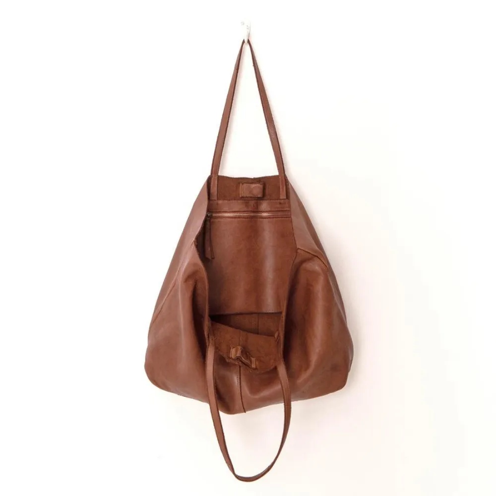 UNLINED LEATHER TOTE