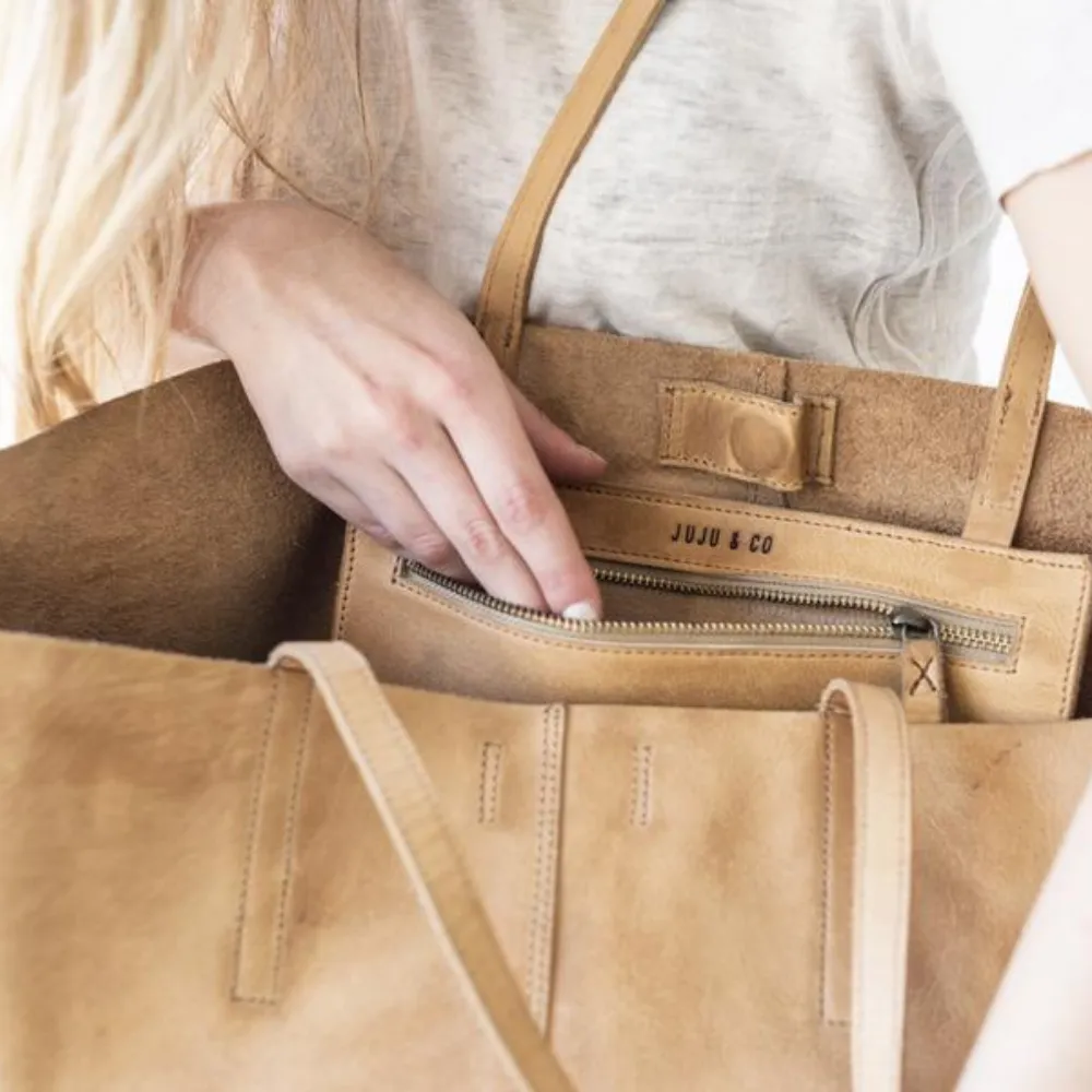 UNLINED LEATHER TOTE