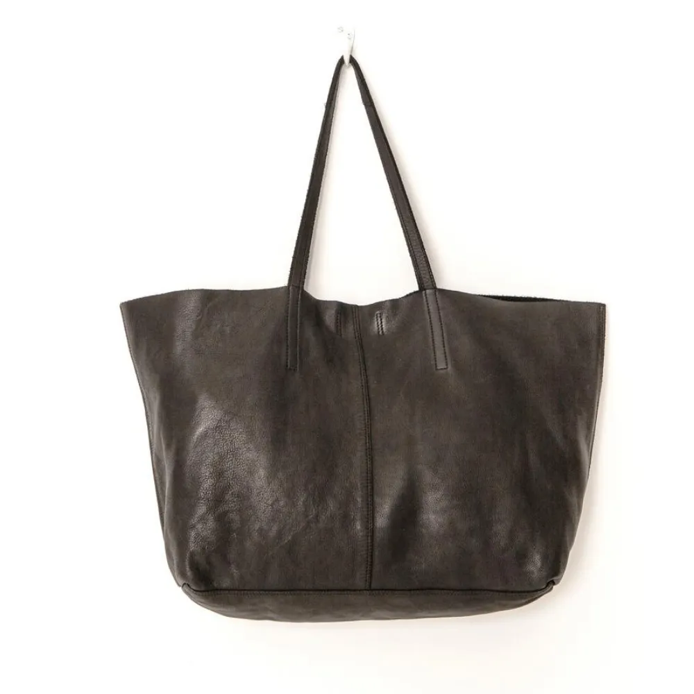 UNLINED LEATHER TOTE