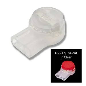UR2_WLL Equivalent Clear Connectors - 100pk