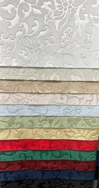 Vails Brocade Velvet Fabric, 72 Inch in Width Ideal Embossed Material for Home Decor