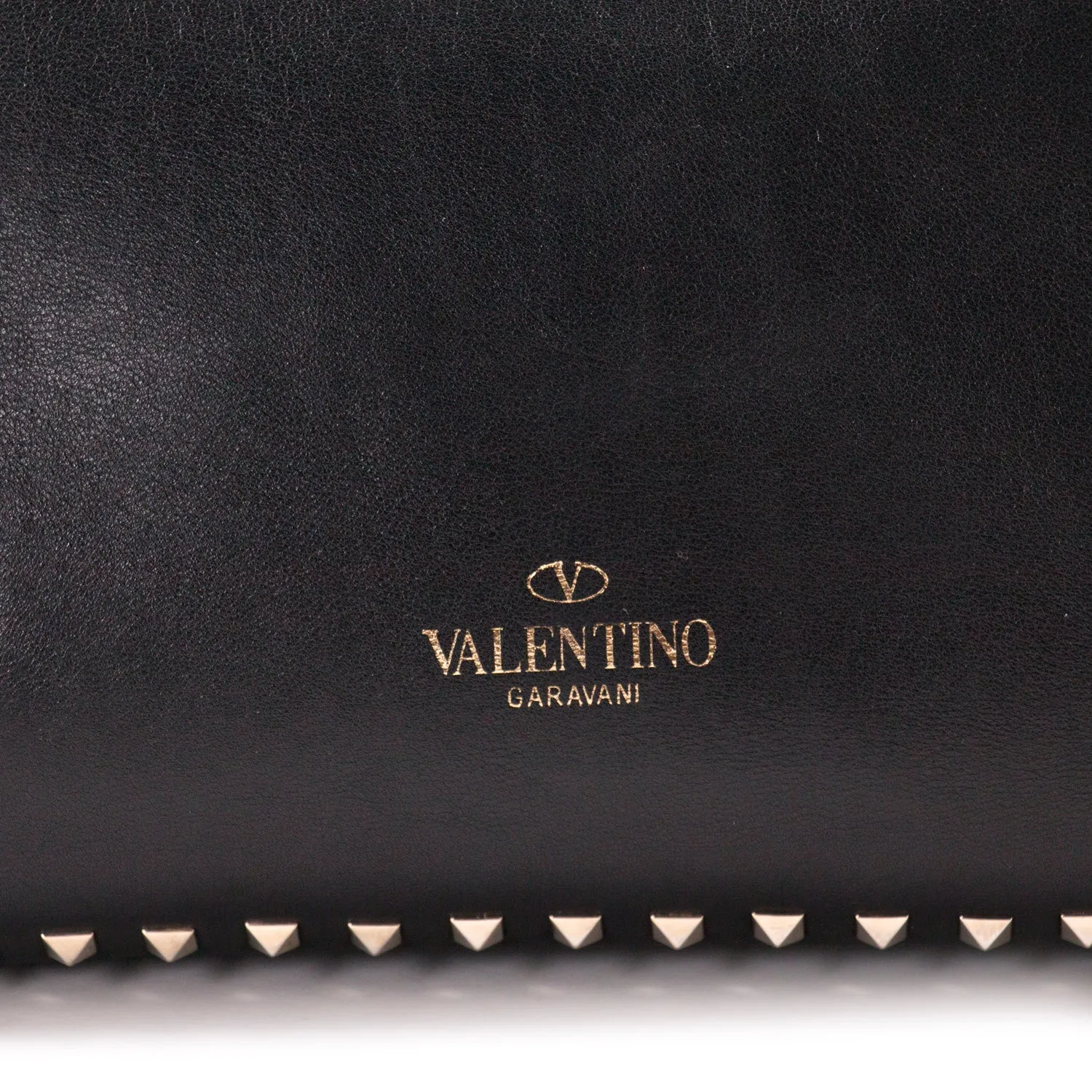 Valentino Black Rockstud Tote Bag