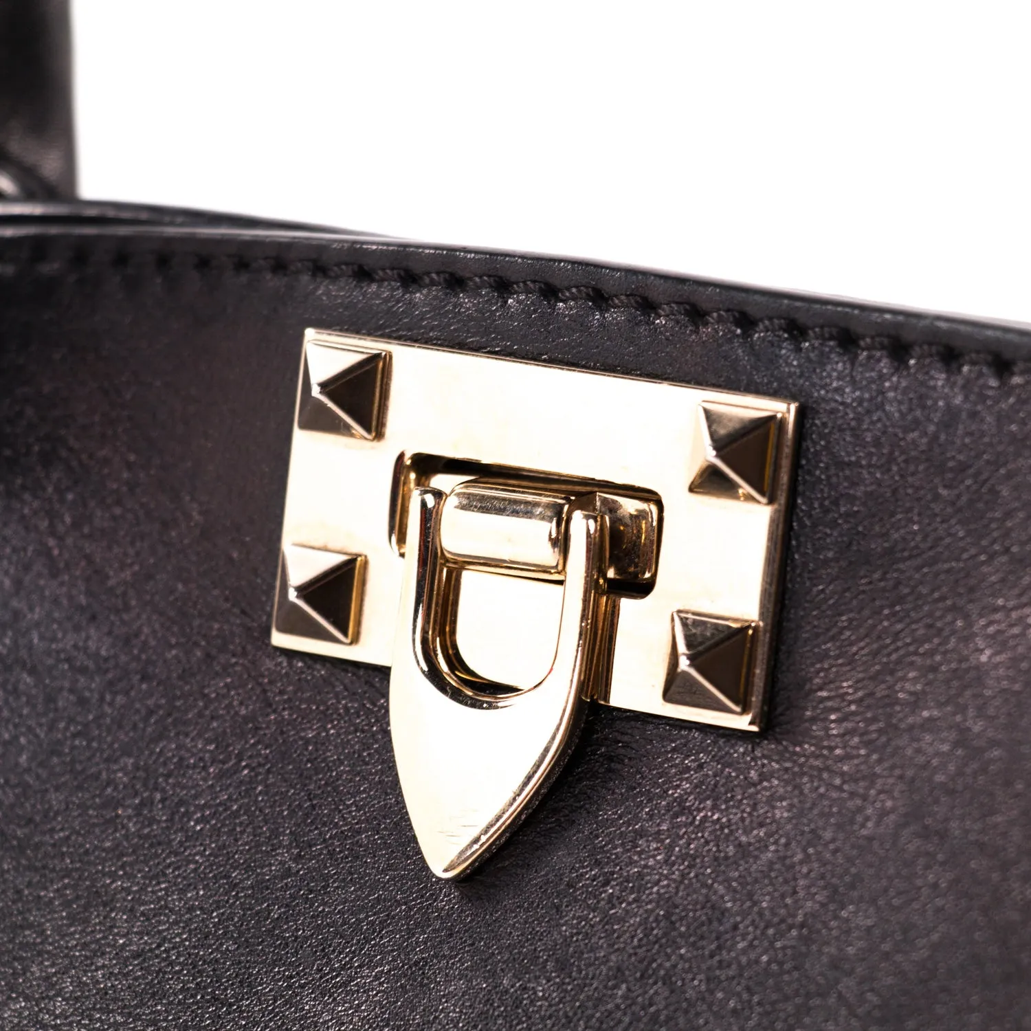 Valentino Black Rockstud Tote Bag