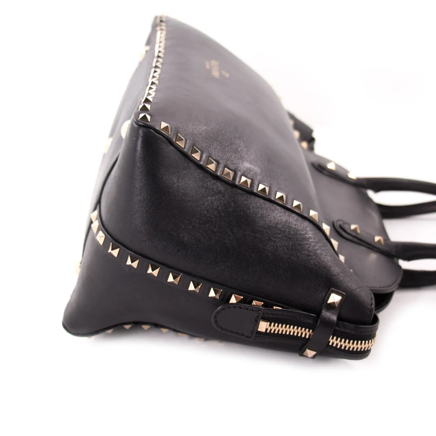 Valentino Black Rockstud Tote Bag